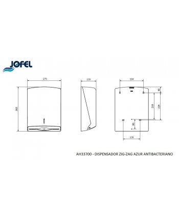 Dispenser Prosoape Pliate Antibacterian 🔬🦠 cu Ioni de Argint, tehonologie SteriTouch® - Jofel Antibac