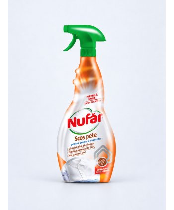 Nufăr – Soluție pentru Îndepărtarea Petelor de pe Gulere și Manșete - flacon 500 ml