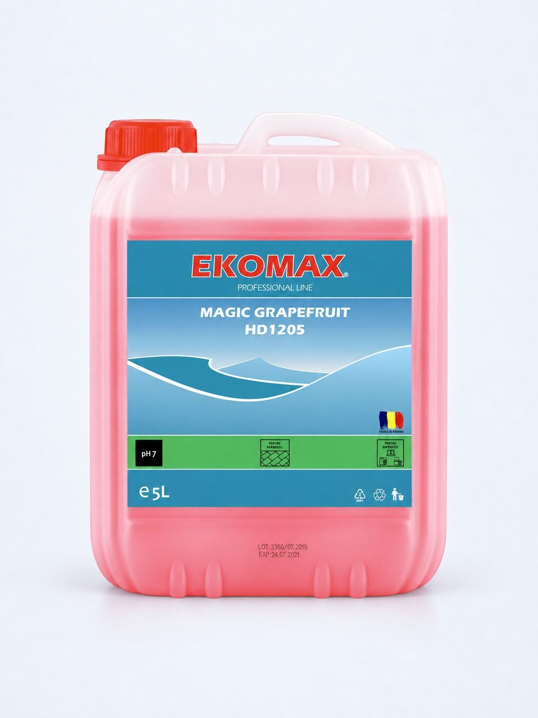 Magic Grapefruit – Detergent Concentrat Extra Parfumat pentru Pardoseli și Suprafețe Lavabile 5L