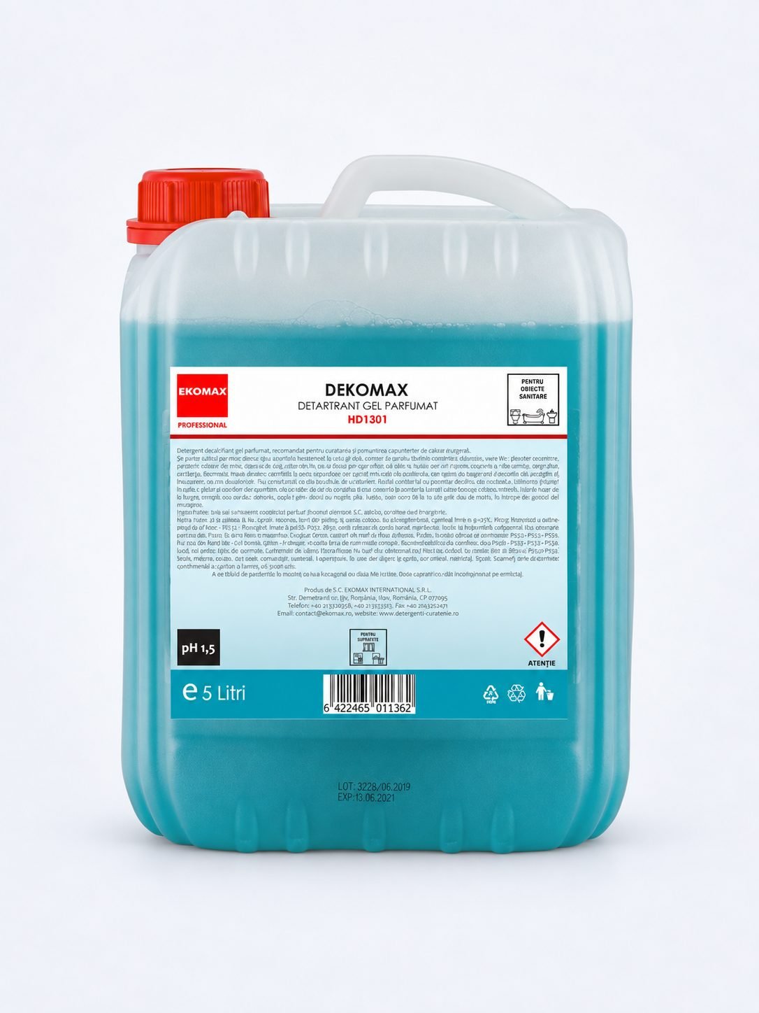 Dekomax – Detergent Detartrant Profesional, 5L