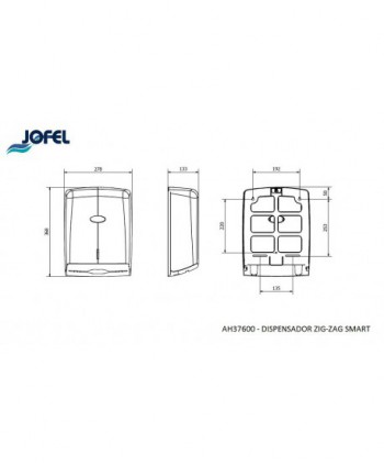 Dispenser Prosoape Pliate Jofel SMART Negru – Eleganță și Funcționalitate pentru Spații Moderne