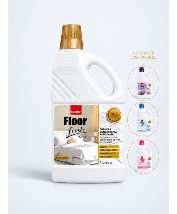 Sano Floor Fresh Luxury Hotel 1L – Detergent pentru Pardoseli cu Parfum Intens și de Durată Sano Floor Fresh Luxury Hotel 1L – Detergent pentru Pardoseli cu Parfum Intens și de Durată