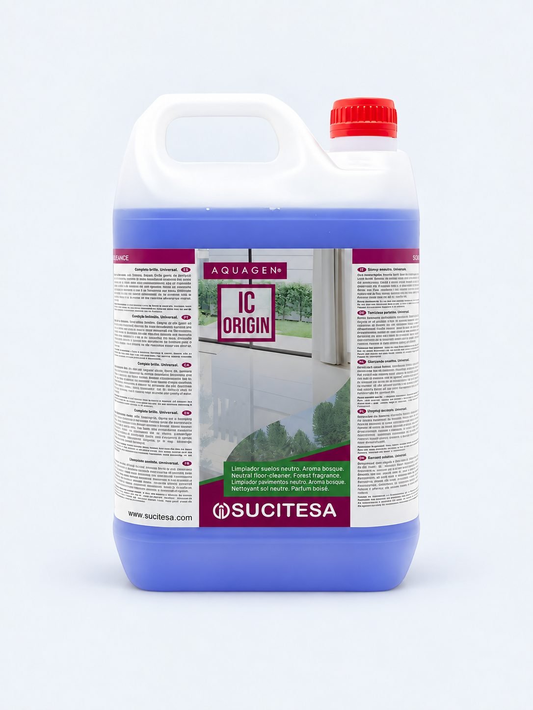 Aquagen IC Origin – Detergent Profesional pentru Pardoseli cu Bio-Alcool și Parfum de Pădure de Conifere