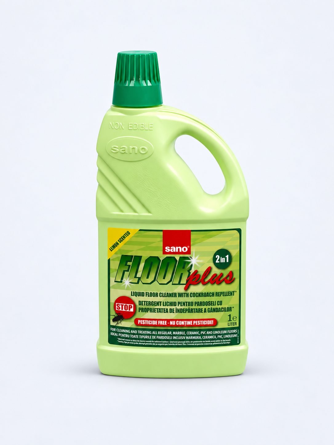 Sano Floor Plus 1L – Detergent Multifuncțional pentru Pardoseli cu Acțiune de Curățare, Parfumare și Protecție