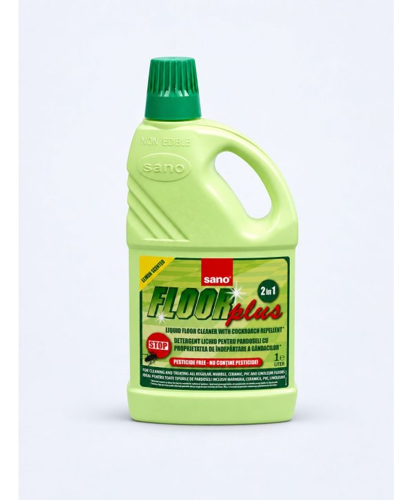 Sano Floor Plus 1L – Detergent Multifuncțional pentru Pardoseli cu Acțiune de Curățare, Parfumare și Protecție Sano Floor Plus 1L – Detergent Multifuncțional pentru Pardoseli cu Acțiune de Curățare, Parfumare și Protecție