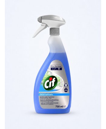 Cif Professional 750 ml – Detergent pentru Geamuri și Suprafețe Dure, cu Tehnologie ONT