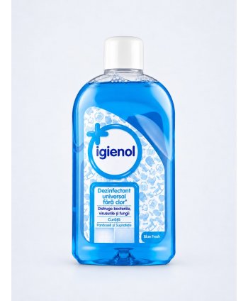 Igienol Blue Fresh 1L – Dezinfectant Universal fără Clor, cu 96% Alcool pentru Curățarea și Igienizarea Suprafețelor