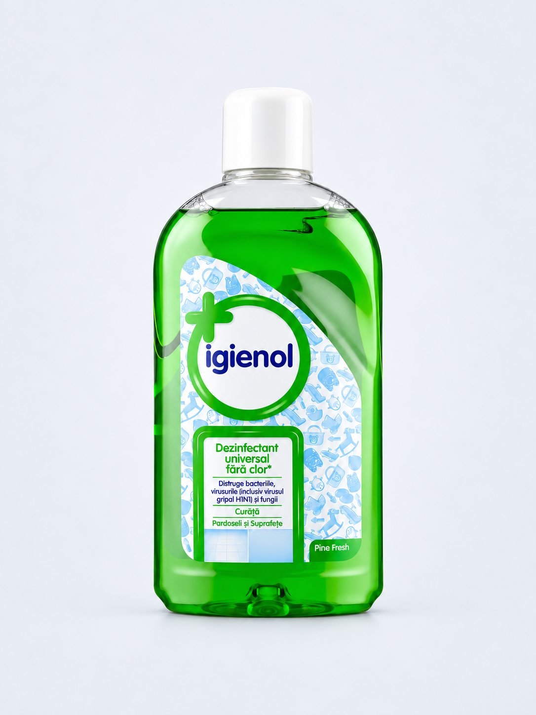 Igienol Pine Fresh 1L – Dezinfectant Universal fără Clor, cu 96% Alcool pentru Curățarea și Igienizarea Suprafețelor
