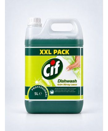 Cif Professional Extra Strong 5L – Detergent Lichid Concentrat pentru Vase, Parfum de Lamaie