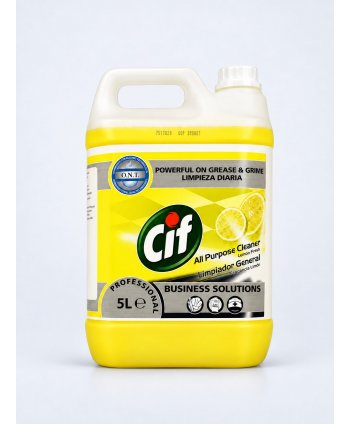 Cif Professional Lemon 5L – Detergentul Universal pentru Suprafețe Impecabile și Prospețime de Lămâie