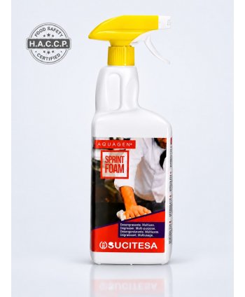 Aquagen Sprint Foam 1L – Degresantul Profesional Certificat H.A.C.C.P pt Curățenie Impecabilă
