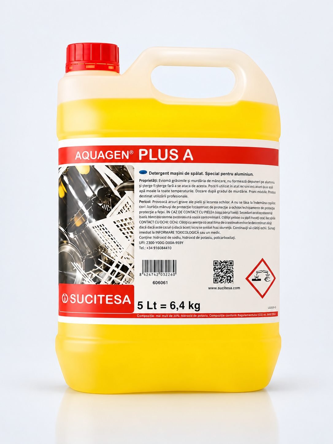 Aquagen Plus A 5L - Detergent Profesional de Ultimă Generație pentru Spălarea Suprafețelor din Aluminiu