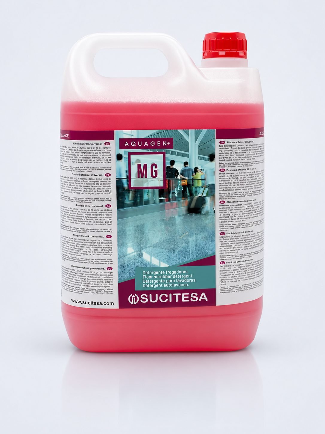 Aquagen MG – Detergent Profesional pentru Mașini de Curățat Pardoseli, Strălucire și Protecție
