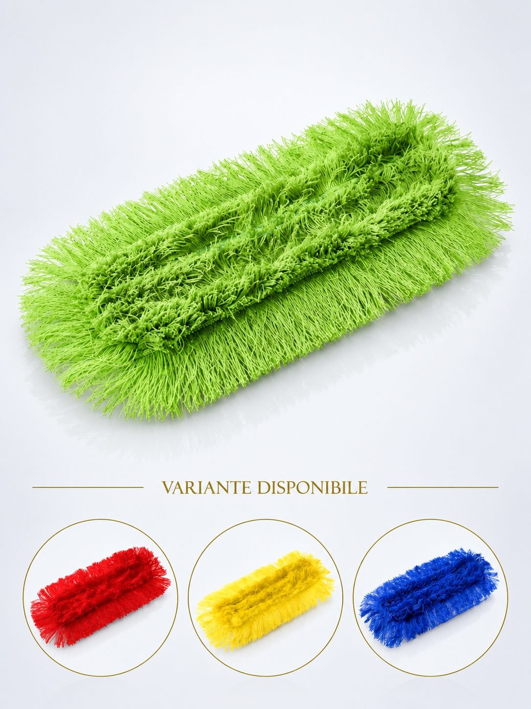 Mop Plat Antistatic din Acryl, 40 cm – Lustruire Eficientă pentru Zonele Alimentare