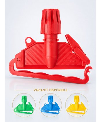 Suport Mop Kentucky din Plastic, Roșu – Fixare Rapidă și Sigură pentru Zonele cu Risc Ridicat