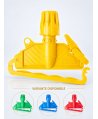 Suport Mop Kentucky din Plastic, Galben – Fixare Rapidă și Sigură pentru Zonele cu Risc Mediu