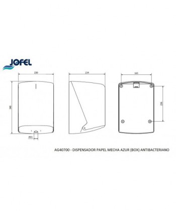 Dispenser Prosoape Hartie Antibacterian 🔬🦠 cu Ioni de Argint, sterilizare permanenta SteriTouch®, Jofel Antibac