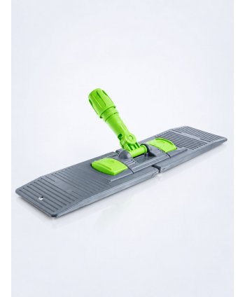 Suport mop plat profesional 50 cm, cu buzunare, verde – Performanță și igienă optimizată