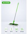 Set mop profesional verde 40 cm, cu suport și mâner aluminiu 140 cm, pentru bucătării