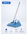 Set mop Kentucky albastru 200 g, cu suport tip clește și mâner aluminiu 140 cm, pentru spatii comune