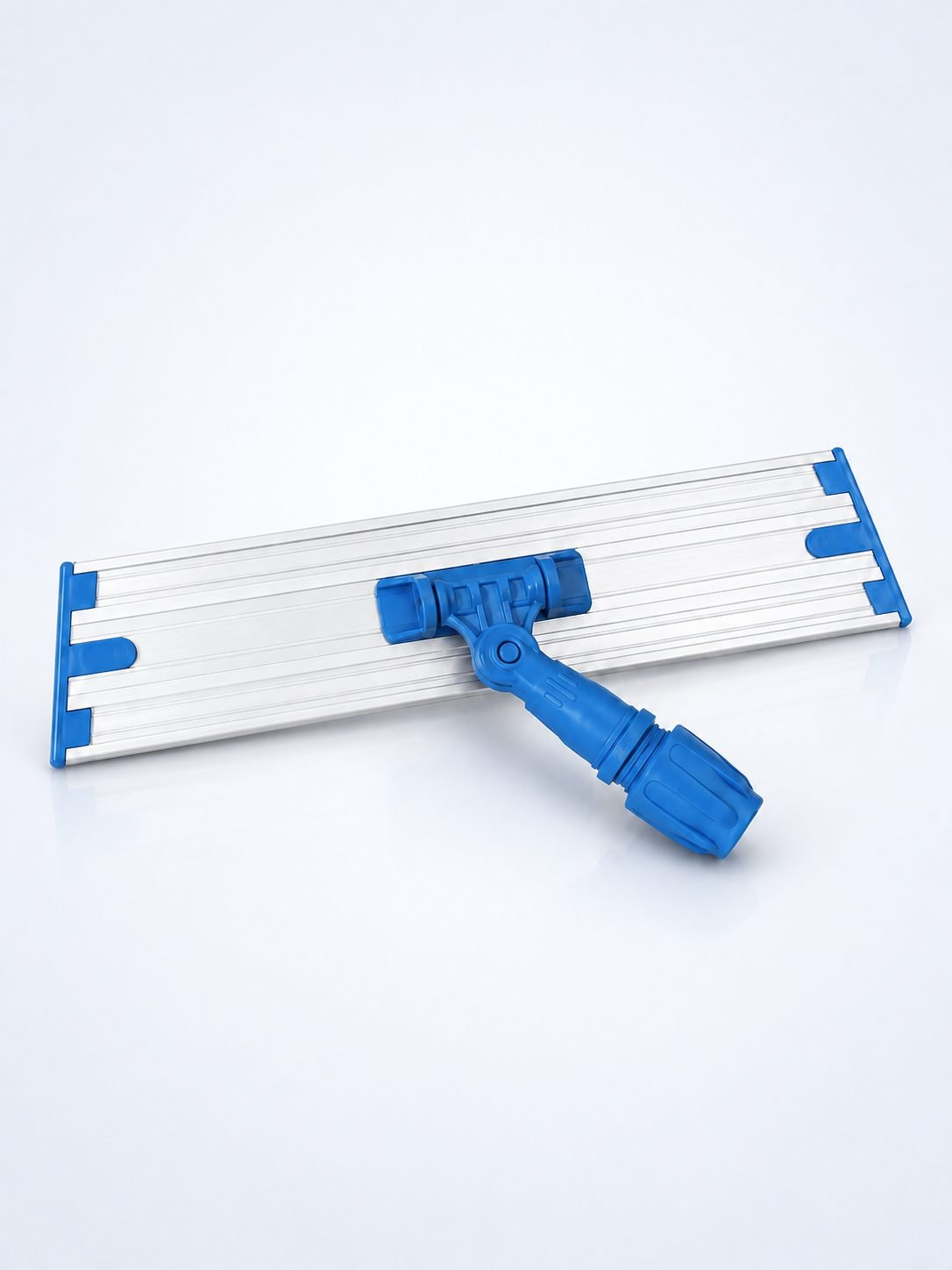 Suport ArliSoft din aluminiu pentru mop plat profesional – Sistem Velcro (scai), mobilitate 360°, 40 cm, compatibil sistem S4
