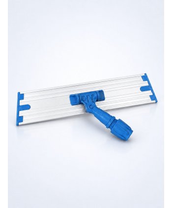 Suport ArliSoft din aluminiu pentru mop plat profesional – Sistem Velcro (scai), mobilitate 360°, 40 cm, compatibil sistem S4