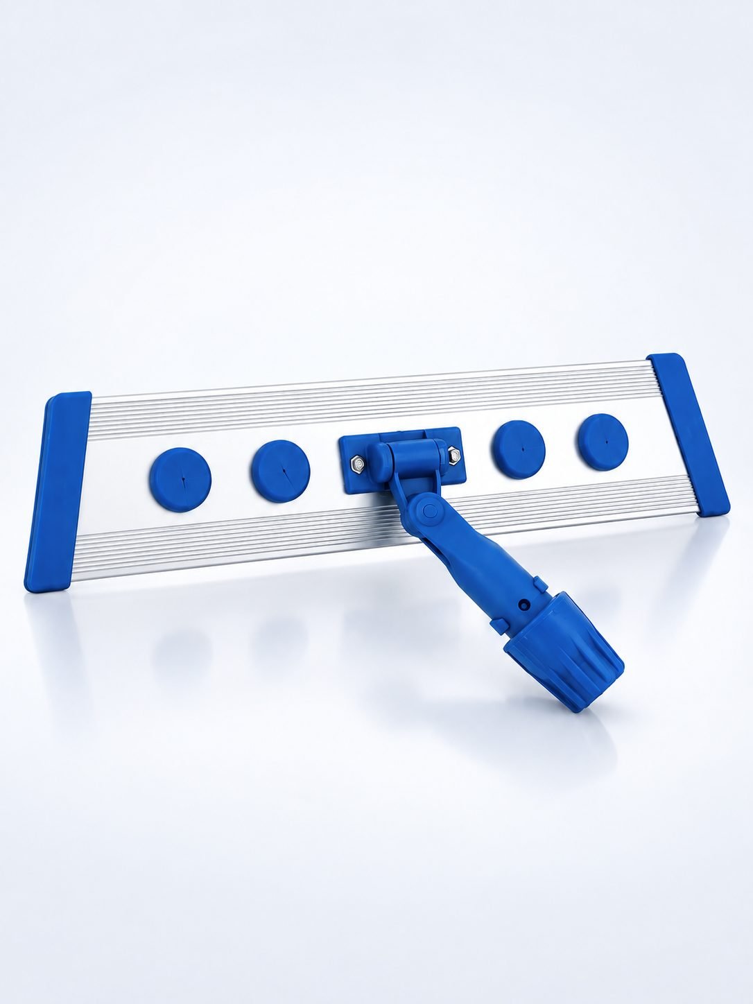 Suport Cisne din aluminiu pentru mop plat profesional – Fixare rapidă cu scai (Velcro), rotire 360°, 40 cm, compatibil sistem S4