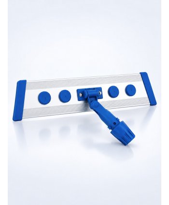 Suport Cisne din aluminiu pentru mop plat profesional – Fixare rapidă cu scai (Velcro), rotire 360°, 40 cm, compatibil sistem S4