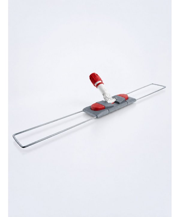 Suport metalic pentru mop plat cu buzunare, 80 cm, compatibil sistem B8, rotire 360°, conform normelor UE, rosu / gri Suport metalic pentru mop plat cu buzunare, 80 cm, compatibil sistem B8, rotire 360°, conform normelor UE, rosu / gri
