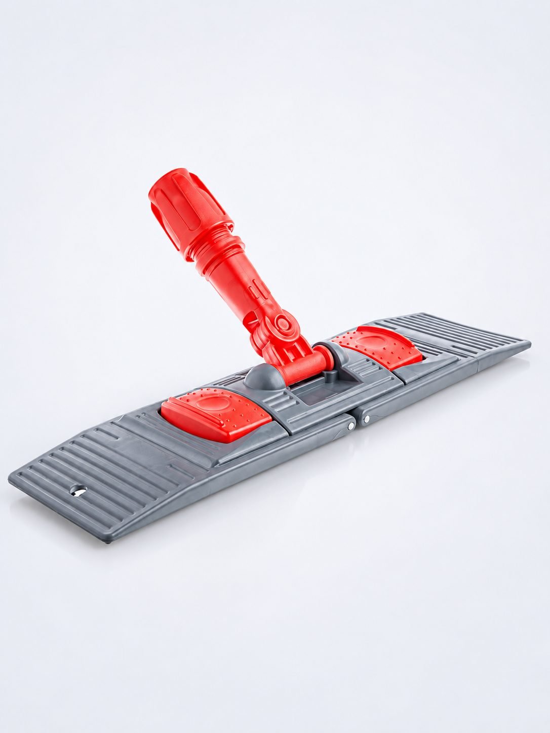 Suport mop plat profesional cu buzunare, 40 cm, roșu – Compatibil sistem B4, rotire 360°, igienă garantată
