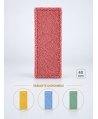 Mop profesional plat roșu 40 cm din microfibră, cu urechi și buzunare, pentru toalete