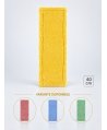 Mop profesional plat galben 40 cm din microfibră, cu urechi și buzunare, pentru lavoare