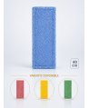 Mop profesional plat albastru 40 cm din microfibră, cu urechi și buzunare, pentru birouri