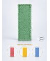Mop profesional plat verde 40 cm din microfibră, cu urechi și buzunare, pentru bucătării