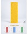 Mop profesional plat galben 50 cm din microfibră, cu urechi și buzunare, pentru lavoare