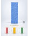 Mop profesional plat albastru 50 cm din microfibră, cu urechi și buzunare, pentru birouri