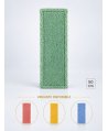Mop profesional plat verde 50 cm din microfibră, cu urechi și buzunare, pentru bucătării
