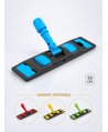 Suport mop profesional plat albastru 50 cm, fixare cu urechi, pentru spatii administrative