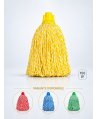 Mop cu fire lungi profesional galben din microfibră, 150 g, pentru lavoare