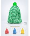 Mop cu fire lungi profesional verde din microfibră, 150 g, pentru bucătării