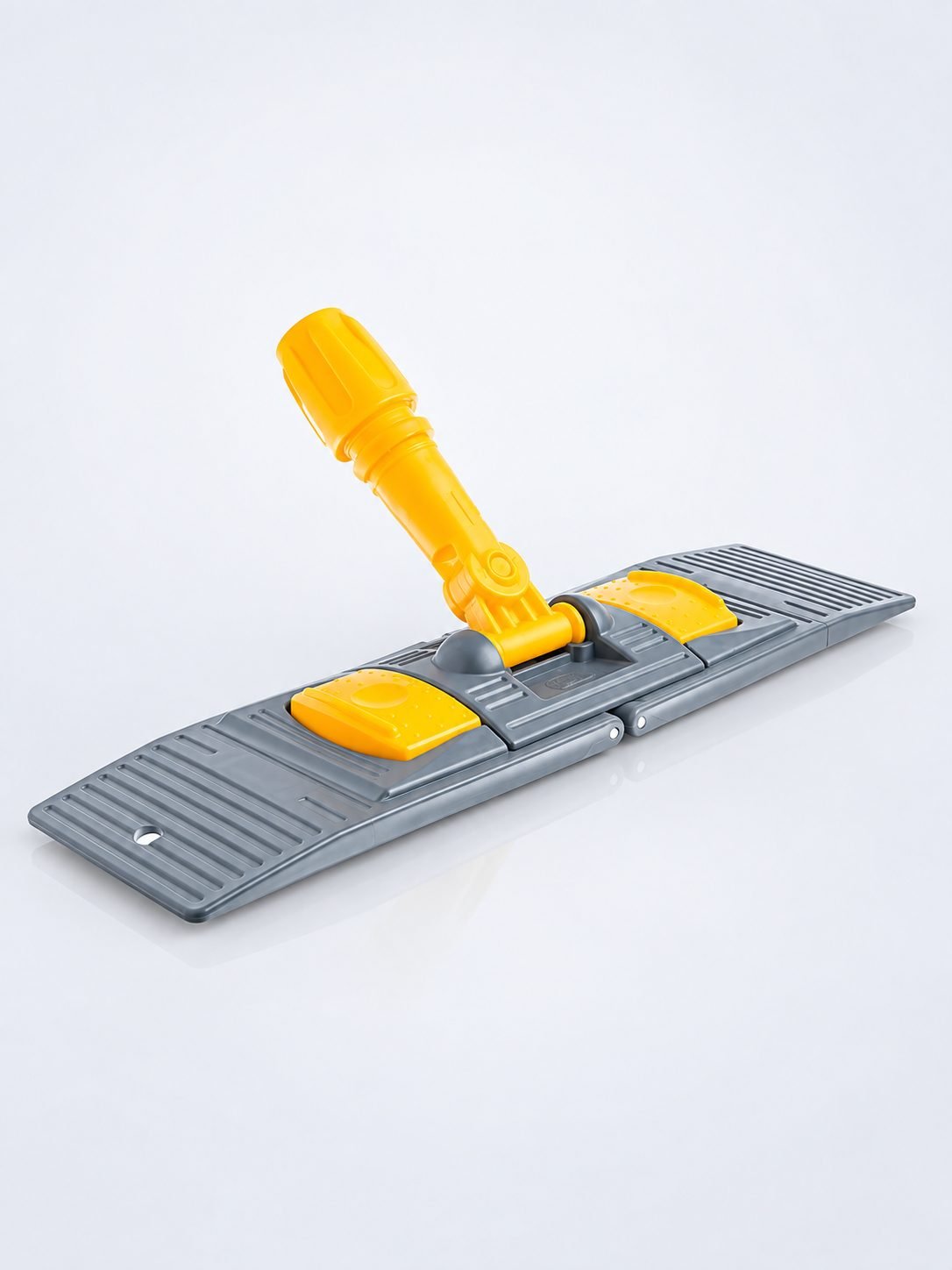 Suport mop plat profesional cu buzunare, 40 cm, galben – Compatibil sistem B4, rotire 360°, igienă garantată