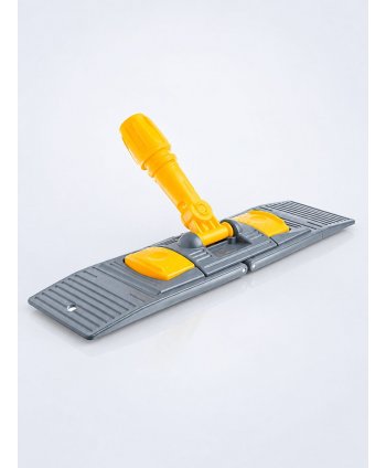 Suport mop plat profesional cu buzunare, 40 cm, galben – Compatibil sistem B4, rotire 360°, igienă garantată