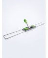 Suport metalic pentru mop plat cu buzunare, 80 cm, compatibil sistem B8, rotire 360°, conform normelor UE, verde / gri
