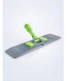 Suport pentru mop plat profesional cu buzunare, 60 cm, compatibil sistem B6, rotire 360°, conform normelor UE, verde / gri
