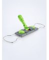Suport metalic pentru mop plat cu buzunare, 50 cm, compatibil sistem B5, rotire 360°, conform normelor UE, verde / gri