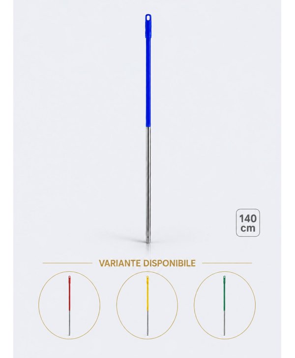 Mâner profesional albastru din aluminiu 140 cm pentru mop, pentru birouri Mâner profesional albastru din aluminiu 140 cm pentru mop, pentru birouri