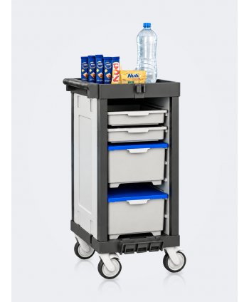 Cărucior Alimentare Minibar ArliPlus® M102 - Compact, Eficient și Extrem de Silențios pentru Servirea Camerelor
