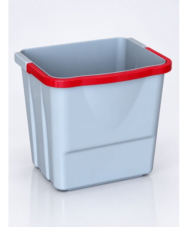 Galeata 22 litri cu maner rosu pentru carucior de curatenie Galeata 22 litri cu maner rosu pentru carucior de curatenie