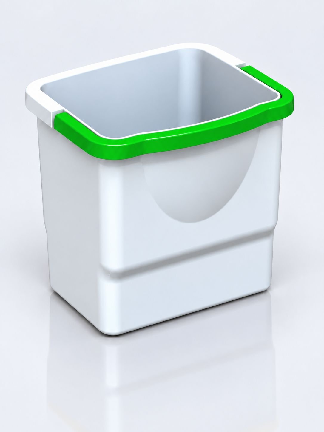 Galeata 8 litri cu maner verde pentru carucior de curatenie