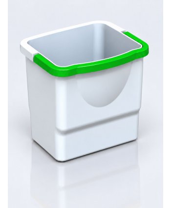 Galeata 8 litri cu maner verde pentru carucior de curatenie